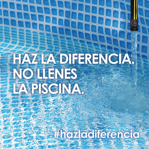 Se prohibe el uso de agua potable en jardines y piscinas