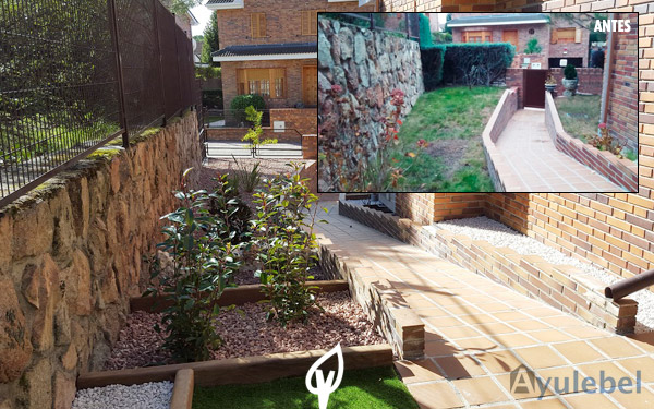 Parte de entrada jardín