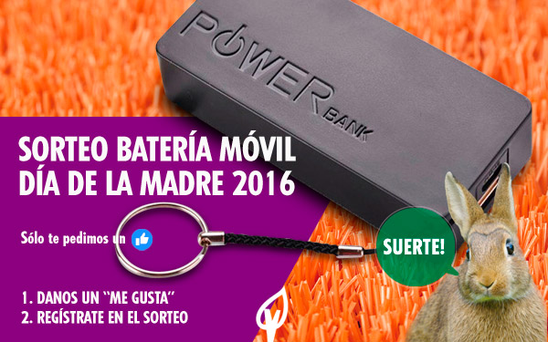 Sorteo de batería para móvil el día de la madre