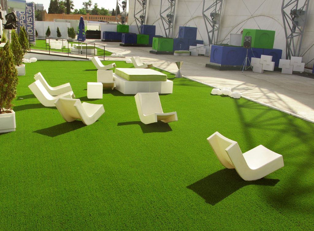 Césped artificial para eventos y ferias